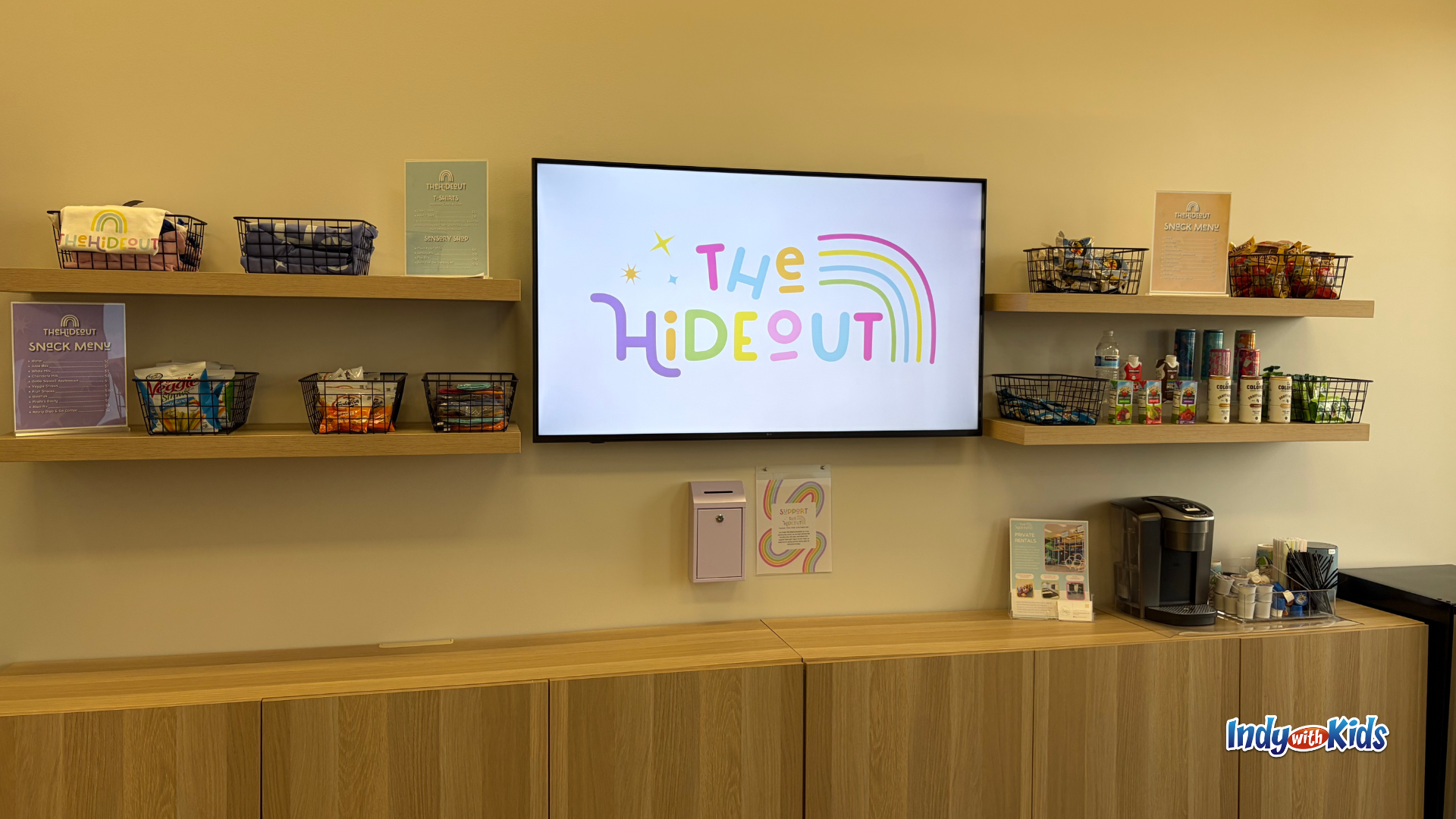 The Hideout Sign _ Free Brownsburg Indoor Playground