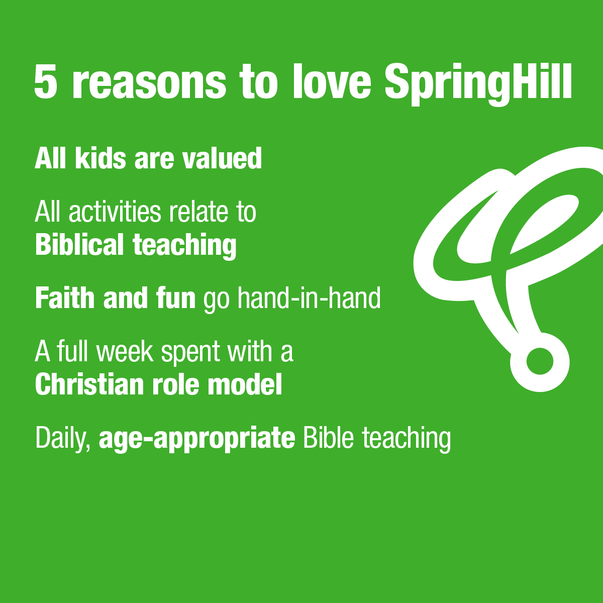 Five Reasons to love SpringHill Summer Camp