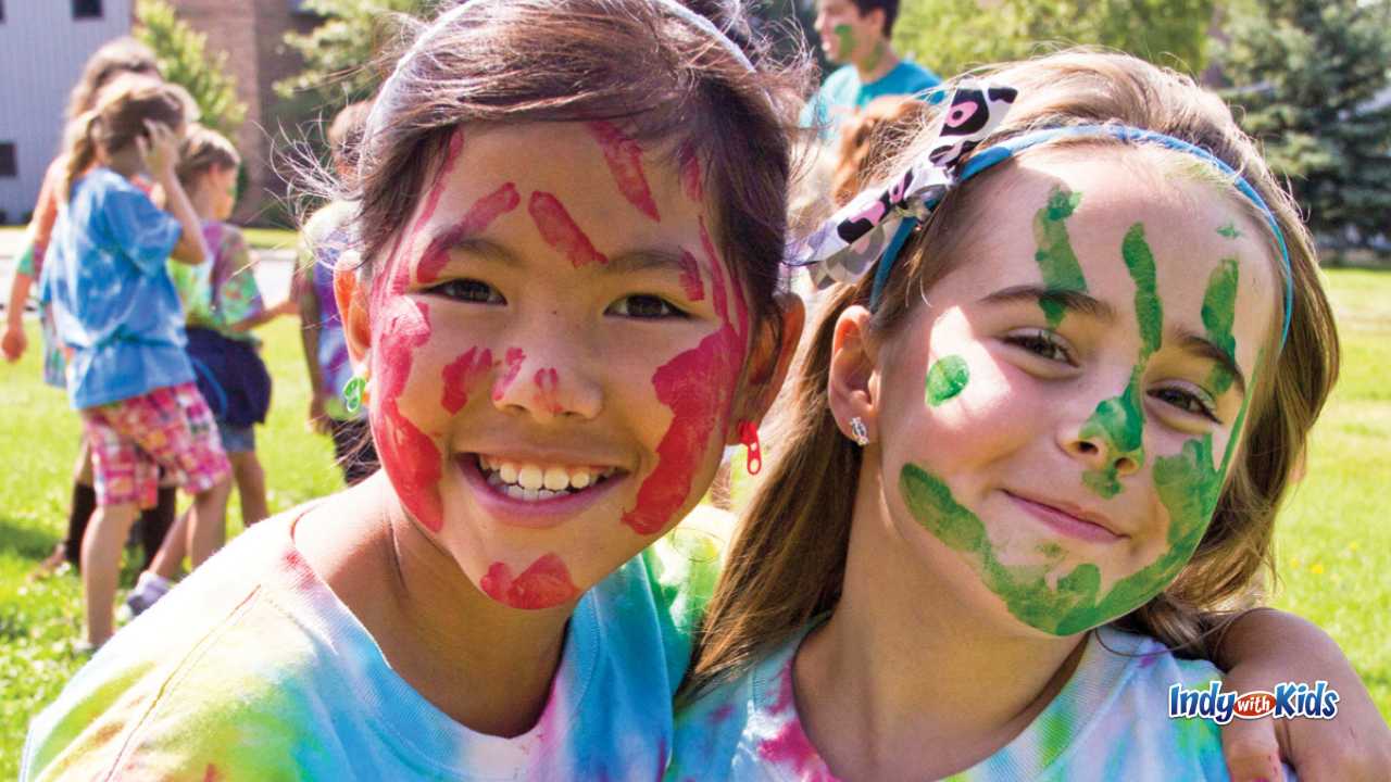 SpringHill Christian Summer Camp two girls with facepaint