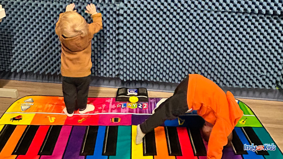 We Rock The spectrum Foam wall and play music