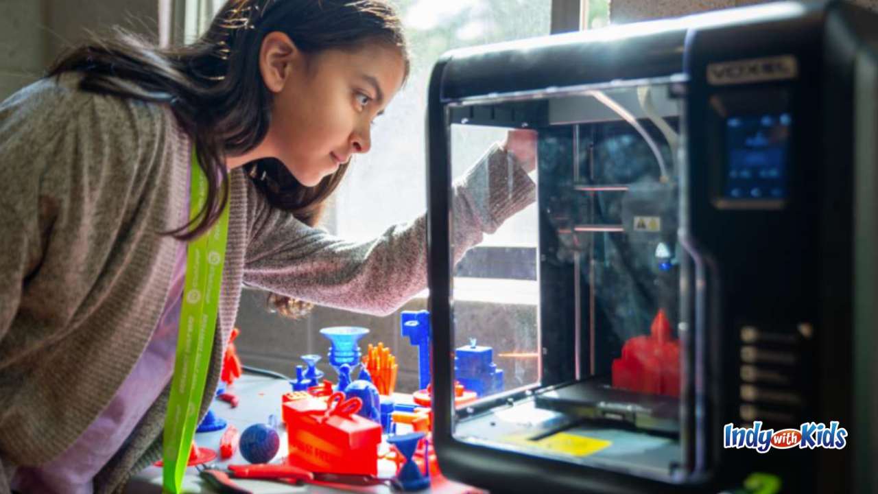 iD Tech teen girl doing science at summer camp