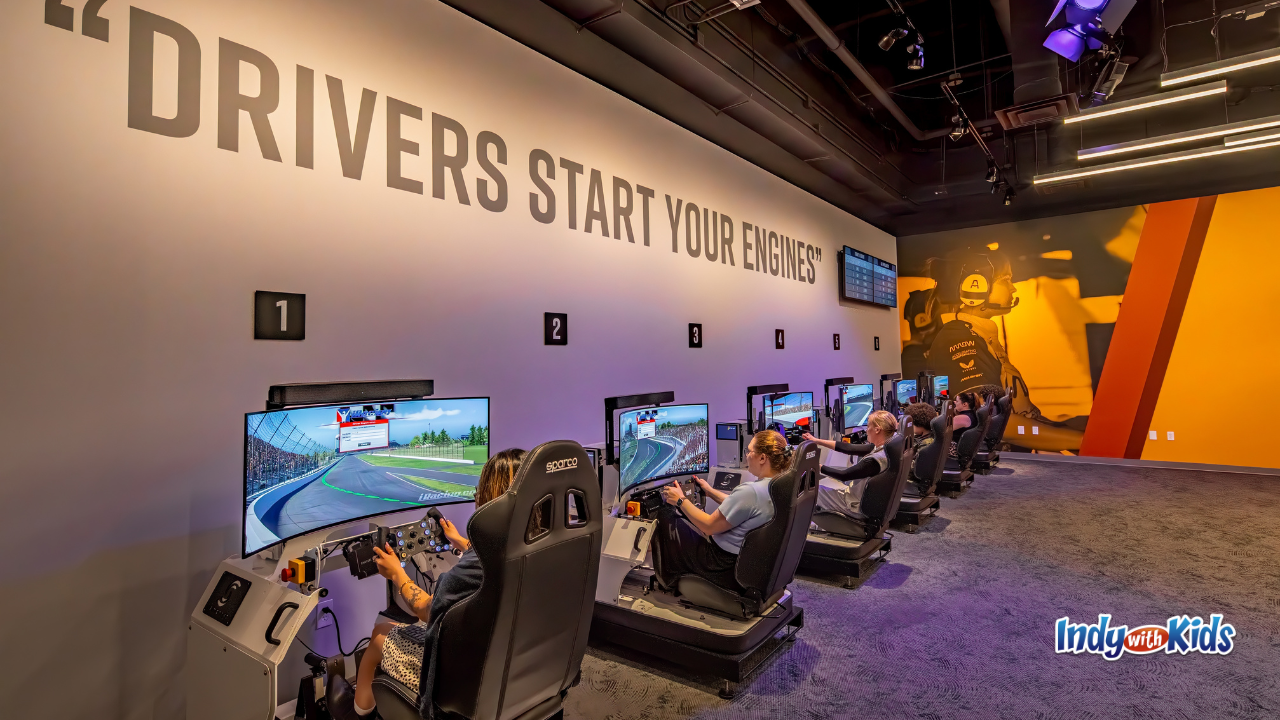 Indianapolis Motor Speedway Museum Summer Camp racecar simulation