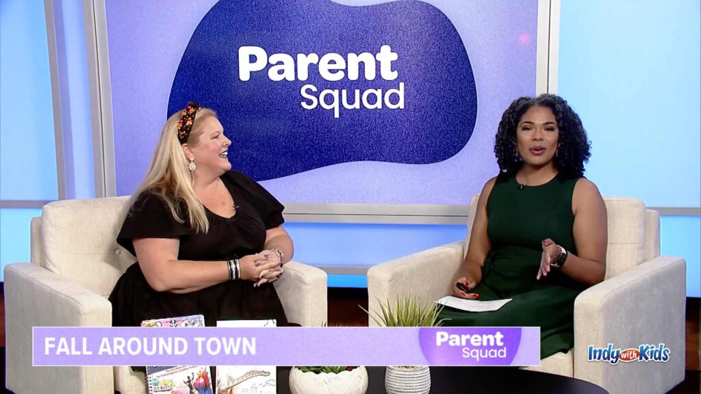 Katy Mann Featured on WTHR’s Parent Squad — Exploring the Best Fall Farms and Family Fun Around Central Indiana