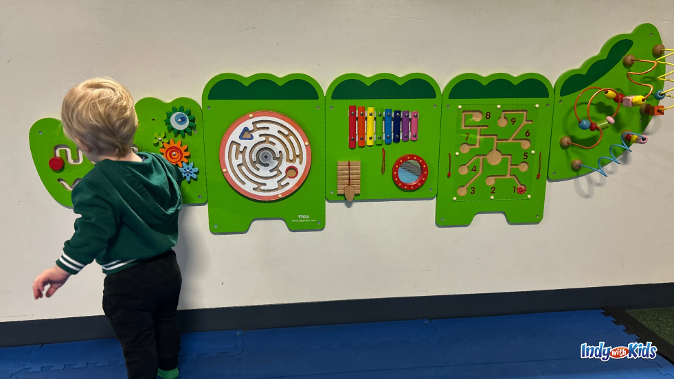 Carter's Play Place Westfield Wall Activity with Toddler