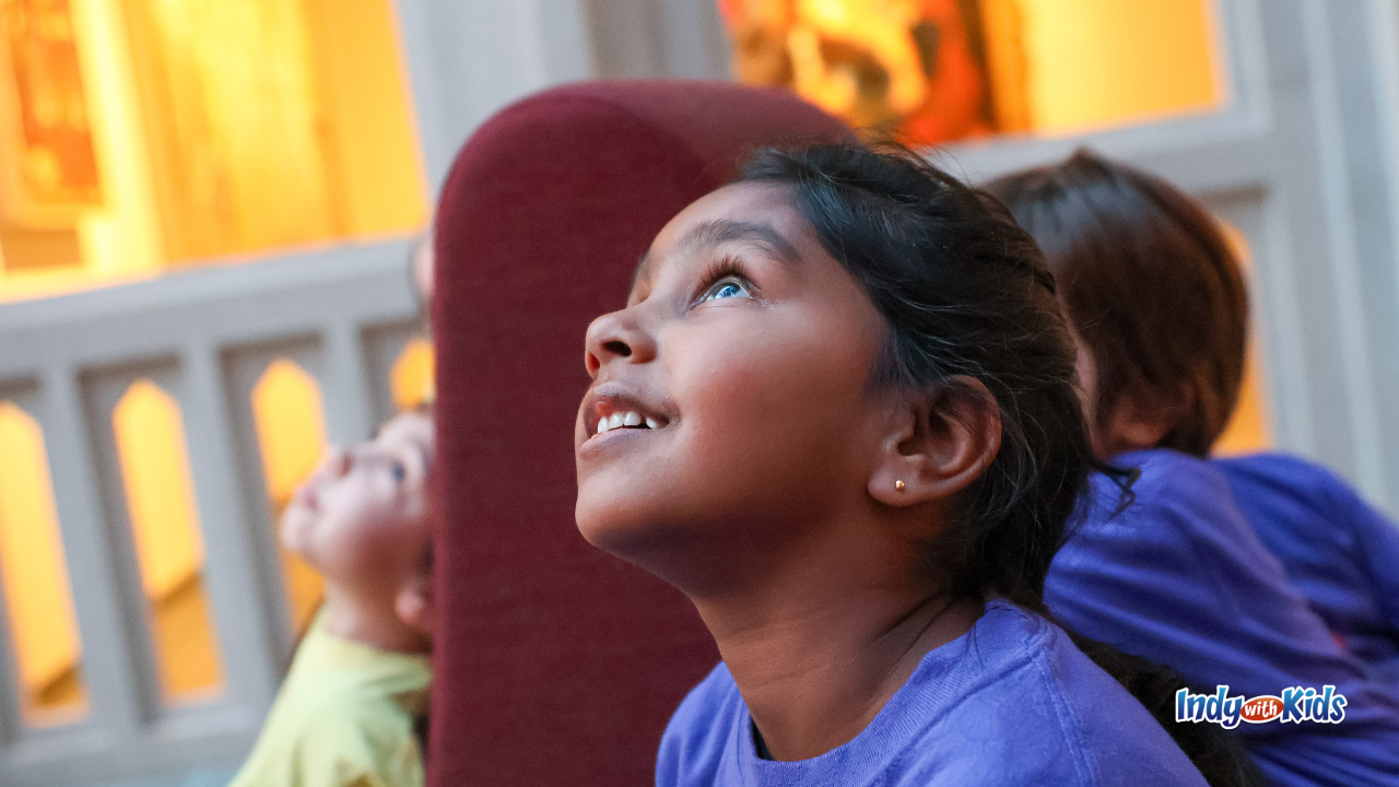IU Indianapolis’ Center for Young Children - girl looking in awe