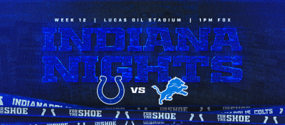 Indianapolis Colts vs Detroit Lions | Sunday, November 24 at 1 pm